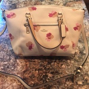 Coach floral prairie satchel crossbody